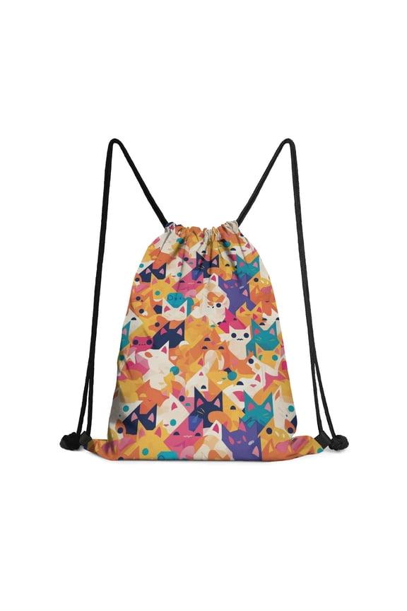 13.5 x 16.5 Inch Waterproof Drawstring Backpack with Shoe Compartment – Lightweight Dry Wet Separation Gym Bag for Men Women & Teens