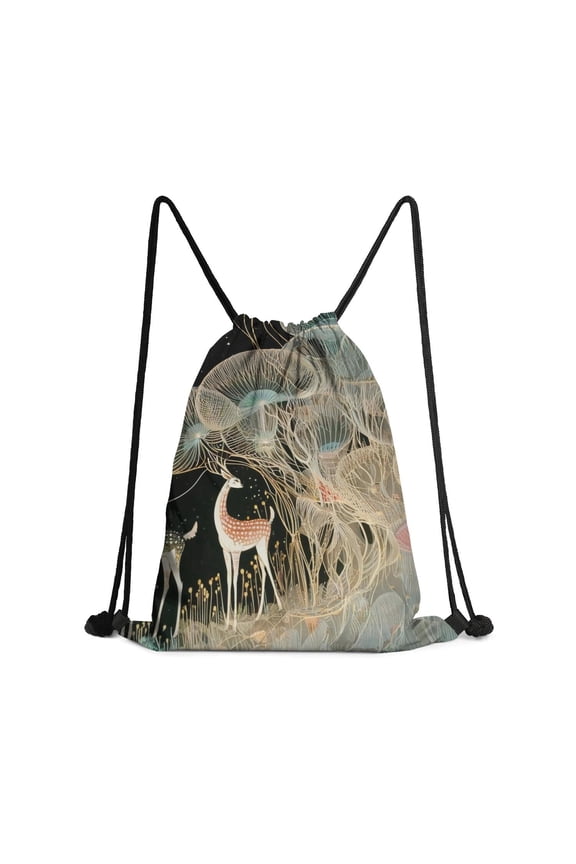 13.5 x 16.5 Inch Waterproof Drawstring Backpack with Shoe Compartment – Lightweight Dry Wet Separation Gym Bag for Men Women & Teens