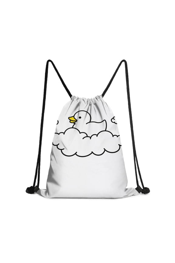 13.5 x 16.5 Inch Waterproof Drawstring Backpack with Shoe Compartment – Lightweight Dry Wet Separation Gym Bag for Men Women & Teens