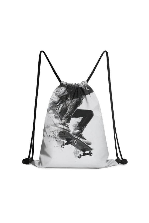 13.5 x 16.5 Inch Waterproof Drawstring Backpack with Shoe Compartment – Lightweight Dry Wet Separation Gym Bag for Men Women & Teens