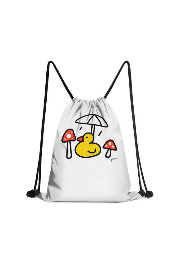 13.5 x 16.5 Inch Waterproof Drawstring Backpack with Shoe Compartment – Lightweight Dry Wet Separation Gym Bag for Men Women & Teens