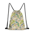 thumbnail image 1 of 13.5 x 16.5 Inch Waterproof Drawstring Backpack with Shoe Compartment – Lightweight Dry Wet Separation Gym Bag for Men Women & Teens, 1 of 5
