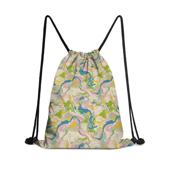 13.5 x 16.5 Inch Waterproof Drawstring Backpack with Shoe Compartment – Lightweight Dry Wet Separation Gym Bag for Men Women & Teens