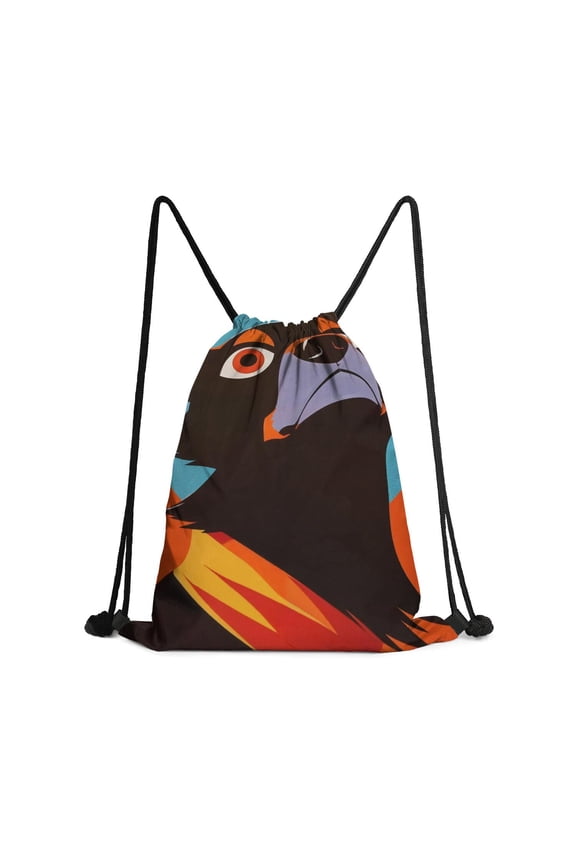 13.5 x 16.5 Inch Waterproof Drawstring Backpack with Shoe Compartment – Lightweight Dry Wet Separation Gym Bag for Men Women & Teens