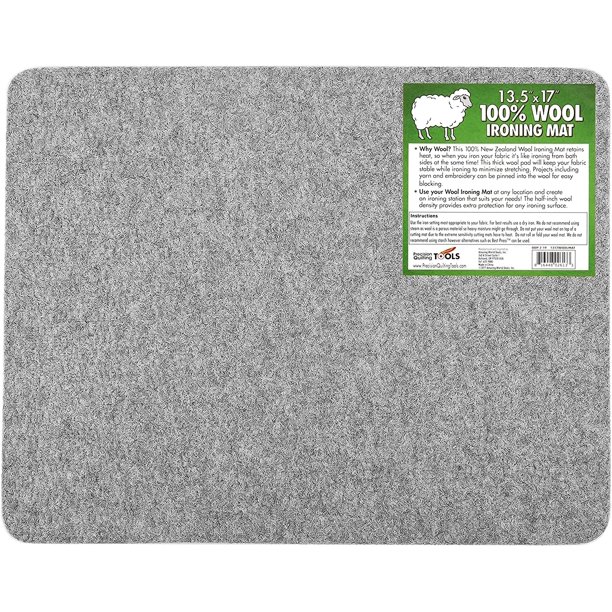 13.5" x 17" Wool Ironing Mat Wool Pressing Mat for Quilting 100