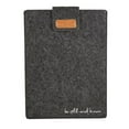 thumbnail image 1 of 13.50" Charcoal Gray and Brown BE STILL AND KNOW Tablet Sleeve, 1 of 2
