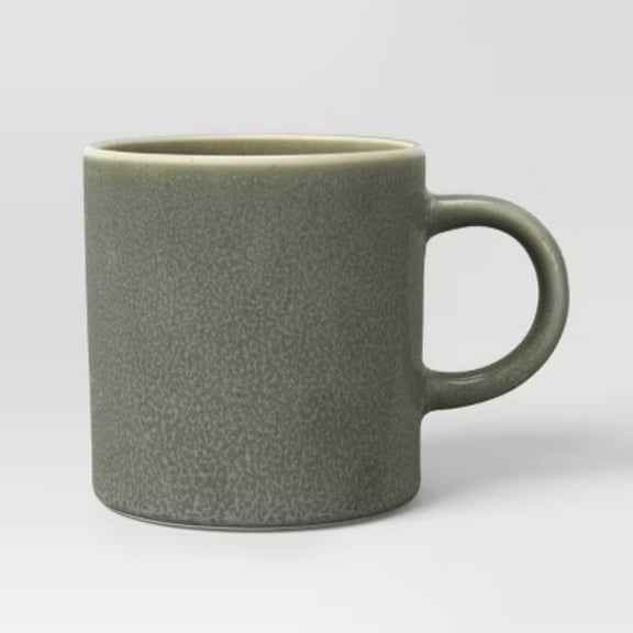 13.52 fl oz Stoneware Tilley Mug Olive Green - Threshold
