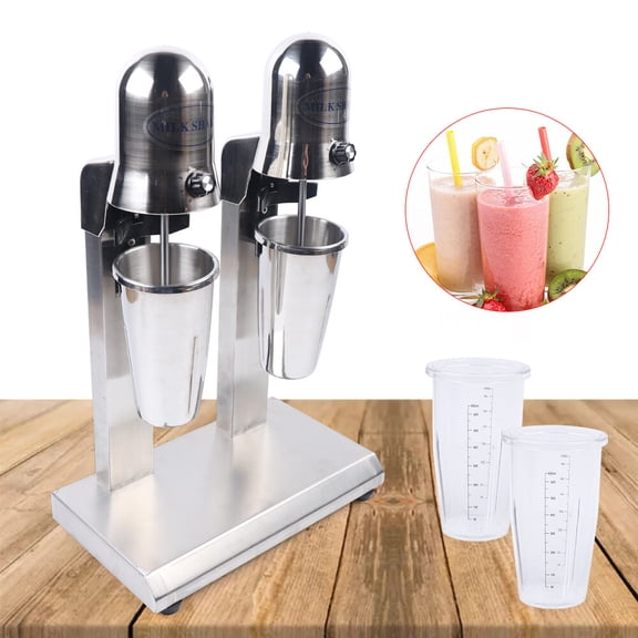 13.58*7.87*21.26 Double Head milk shaker Mixer Maker 560W Drink Mixer Blender Machine Stainless