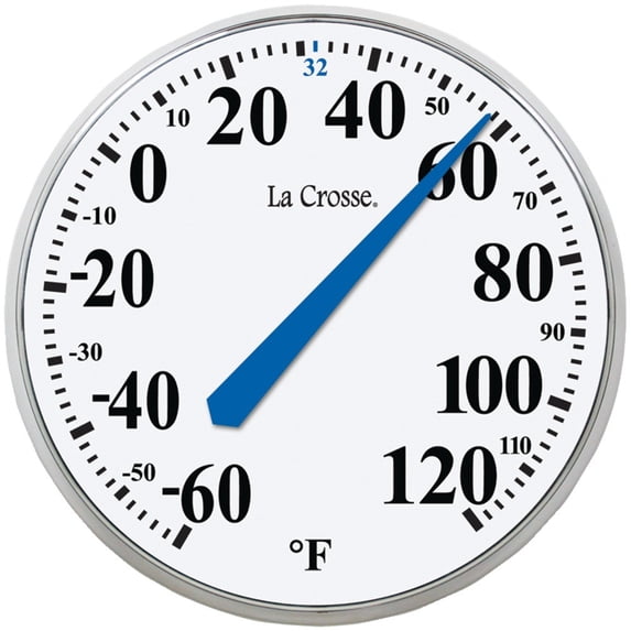 LA CROSSE TECHNOLOGY 104-114 13.5" Round Thermometer