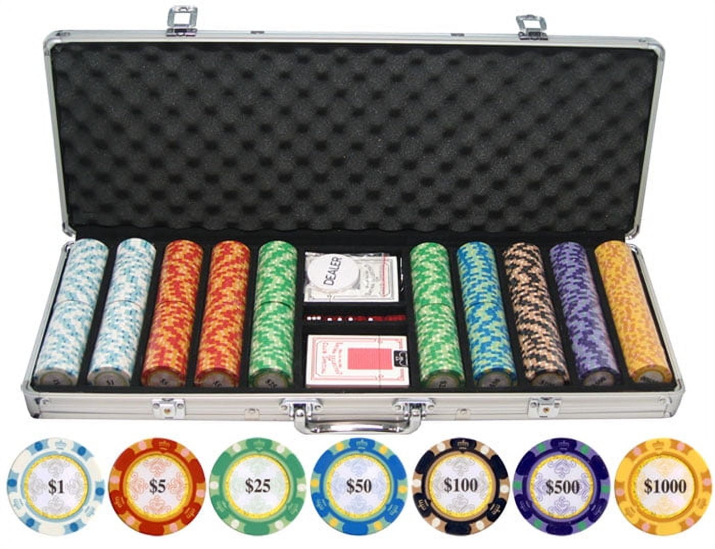 Rock & Roll 13.5 Gram Clay Poker Chips in Wood Carousel - 300 Ct. – Poker  Chip Lounge