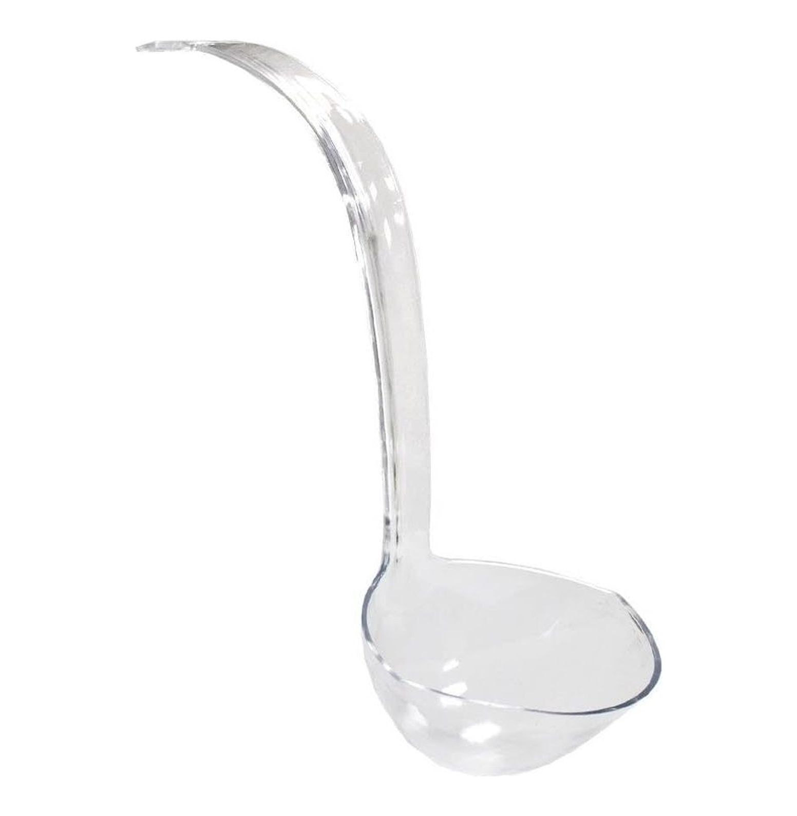 13.5in Clear Plastic Punch Bowl Ladle