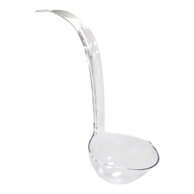 13.5in Clear Plastic Punch Bowl Ladle
