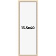 thumbnail image 1 of 13.5x40 Frame Beige Real Wood Picture Frame Width 0.75 inches | Interior Frame Depth 0.5 inches |, 1 of 8