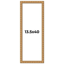 13.5x40 Frame Gold Real Wood Picture Frame Width 1.5 inches | Interior Frame Depth 0.5 inches |