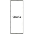 thumbnail image 1 of 13.5x40 Frame Silver Grey Distressed Solid Wood Picture Frame | 0.75 Inch Moulding Width | Interior, 1 of 8