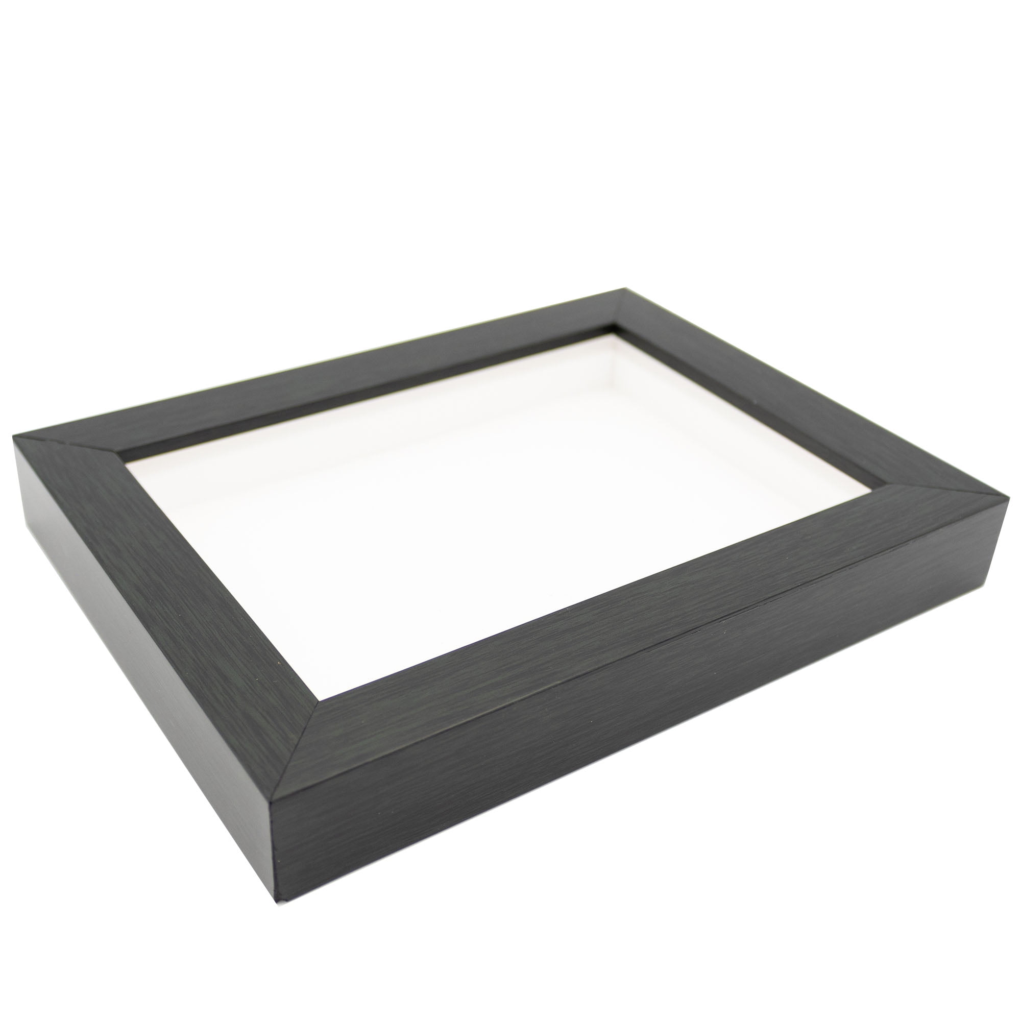 13.5x40 Shadowbox Gallery Wood Frames Charcoal Gray DEEP Shadow Box