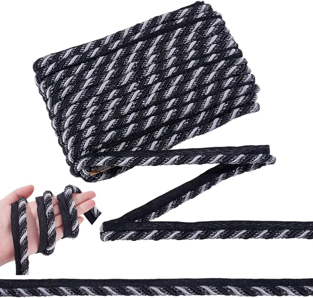 13.6 Yards Lip Cord Trim 0.67inch Wide Polyester Cord Trim Ribbon ...