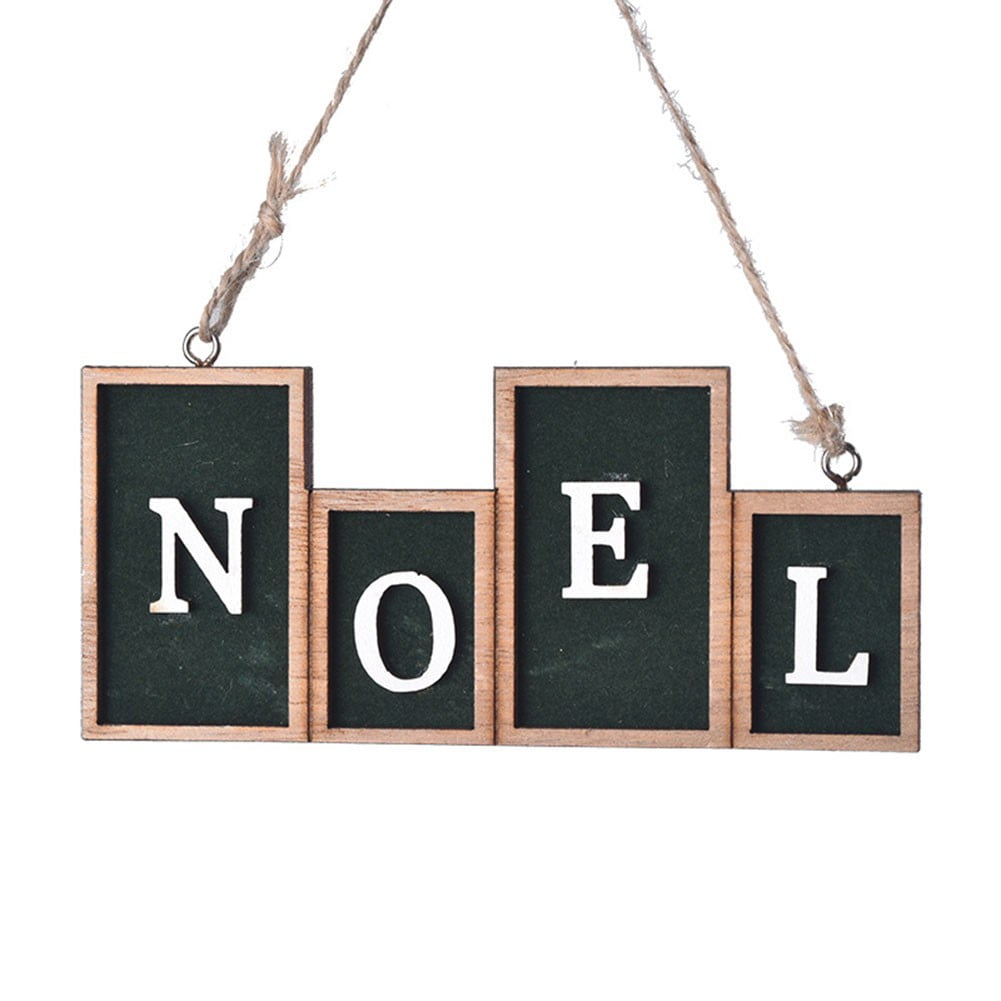 13*6cm Wooden Christmas Letter Hanging Door Hanging Christmas Tree