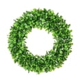 thumbnail image 1 of 13.7-Inch Boxwood Wreath - Round UV Resistant Artificial Spring, Summer, Fall, or Winter Wreath - Indoor/Outdoor Wreaths for Front Door, 1 of 6