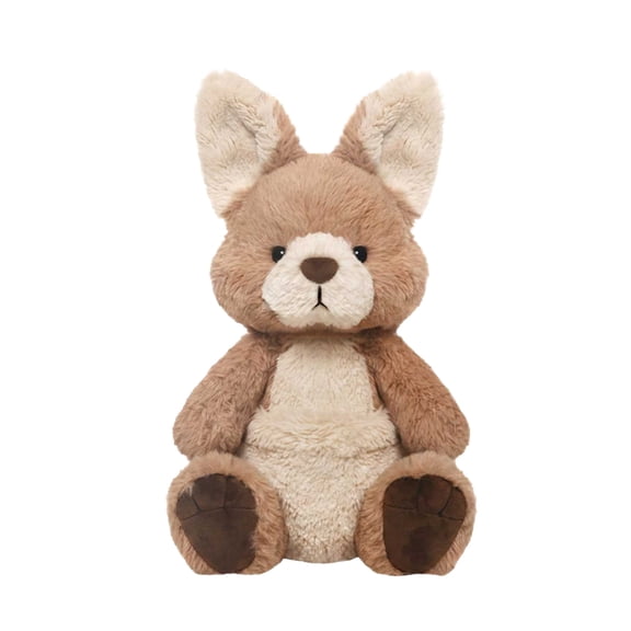 13.7 Inch Kangaroo Stuffed Animal - Soft Realistic Wallaby Plush Toy in Brown & Cream,Detailed Figure for Bedroom Decor,Animal Lover Gift & Collection