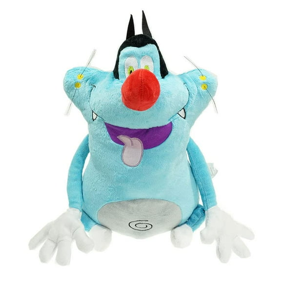 13.7 Inch Oggy Plush Toy, Kawaii Cartoon Fat Cat Stuffed Plush Figure