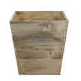 thumbnail image 1 of 13.75" Country Rustic Natural Wood Storage Bin Container, 1 of 2