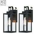 thumbnail image 1 of 13.75"H Outdoor Wall Lights Dusk to Dawn Outdoor Light Fixtures Wall Mount for House, Porch, Hallway, Exterior 2-Pack, 1 of 9