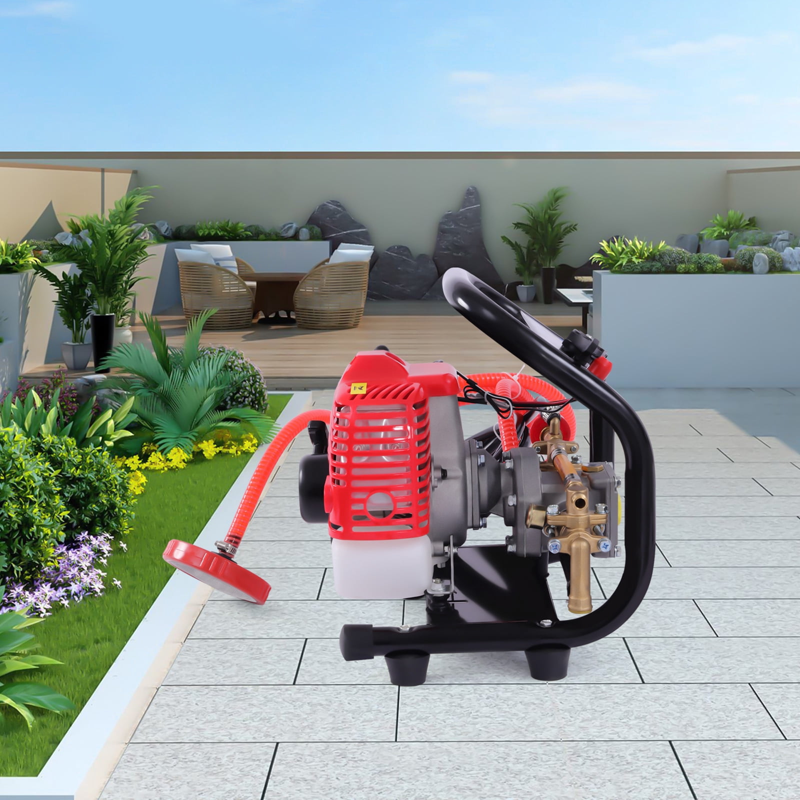 13.77*12.99*12.2inch Portable Two-stroke Gasoline Sprayer 26cc Red ...