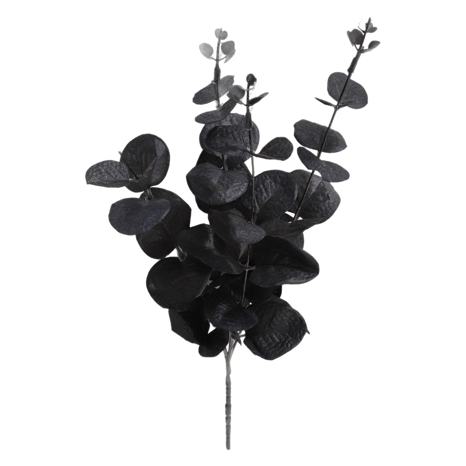 13.77'' Black Artificial Eucalyptus Stem Bouquet, Dark Faux Eucalyptus ...