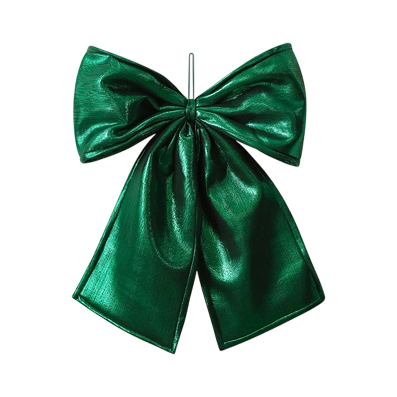 13.78*11.81Inch Christmas Tree Toppers and Decorative Bows with Ties,Vintage Style Ribbon Bowknot for Hanging on Gift Wrapping,Garland Wreath,Front Door Holiday Decor Indoor Outdoor Use