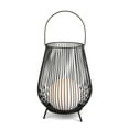 thumbnail image 1 of 13.78 Inch Outdoor Black Metal Wire Lantern with Solar Ball and Handle, 1 of 7