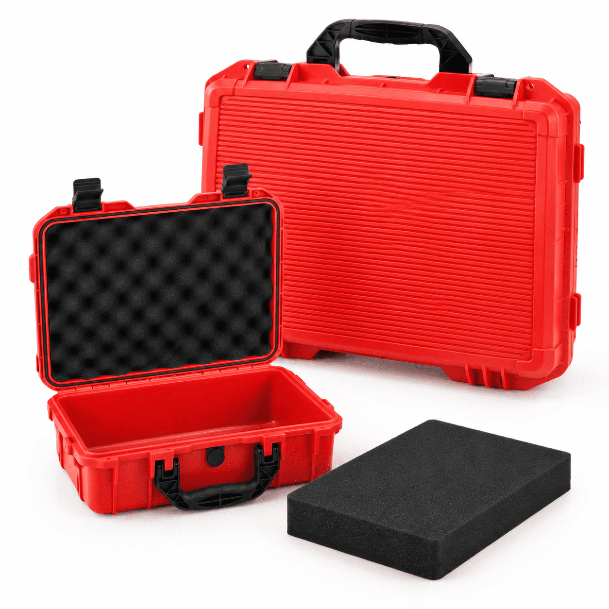 13.78 X 11.02 4.33 Inch Hard Case Stripe Shell Red - Walmart.com