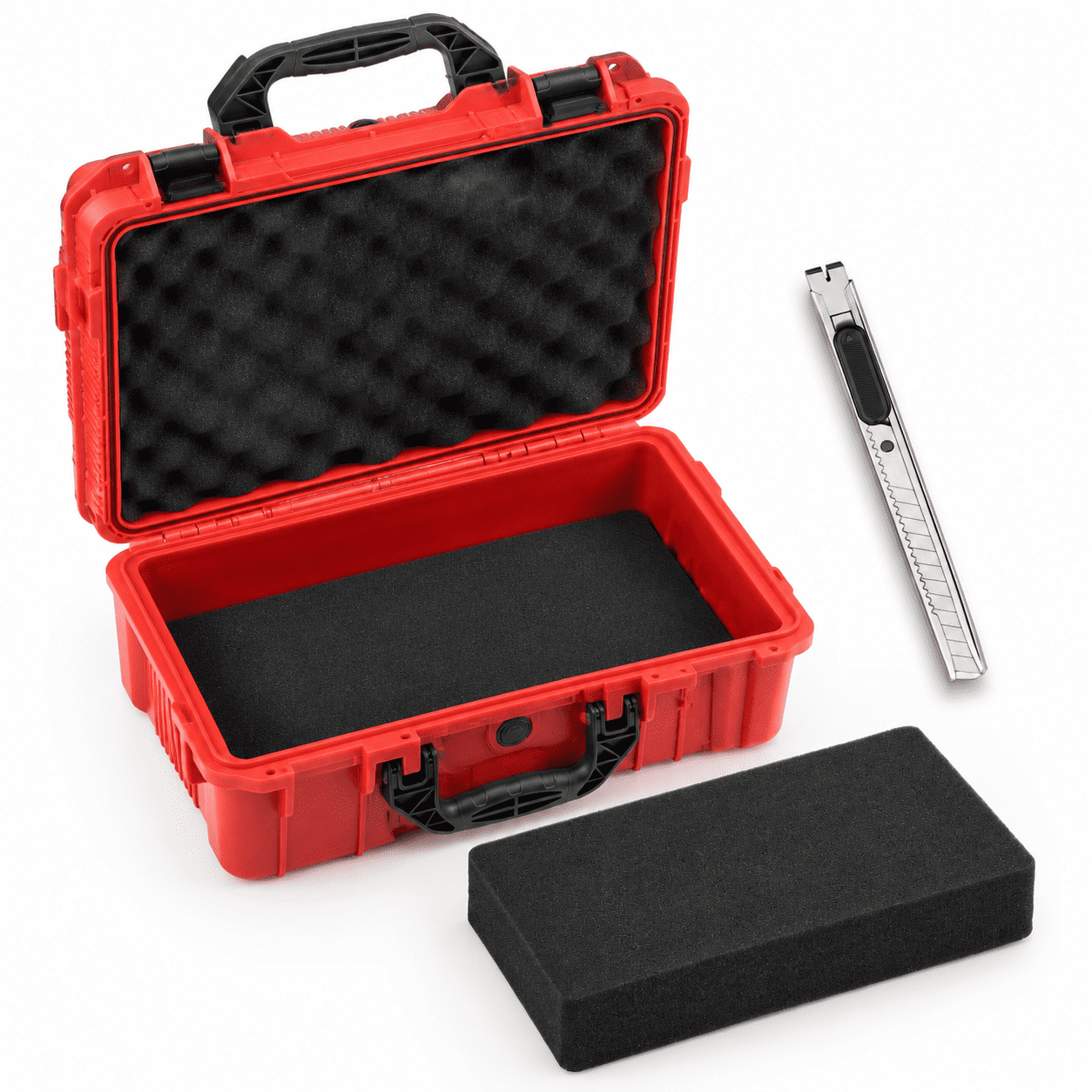 13.78 X 11.02 4.33 Inch Hard Case Stripe Shell Red - Walmart.com
