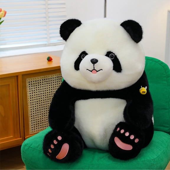 13.78Inch Panda Stuffed Animals Plush, Soft Cute Panda Plush Pillow, Birthday Christmas Valentine's Day Gift for Women Teens Lover