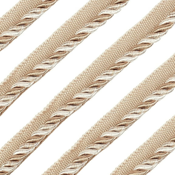 13.7Yards Twisted Lip Cord Trim Twisted Cord Trim Ribbon 16mm Polyester Twisted Trim Cord Rope Embellishment