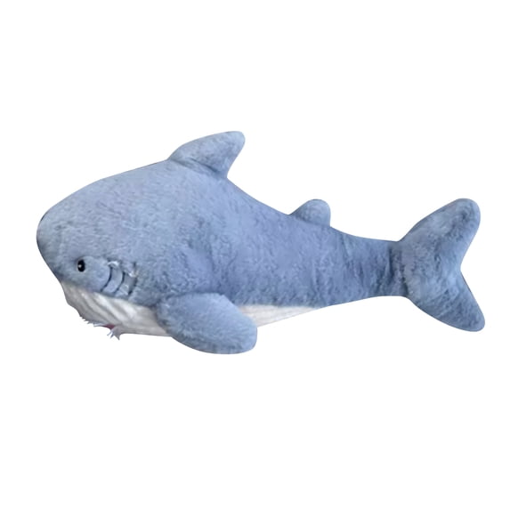 13.7in Cute Shark Plush Toy, Soft Ocean Animal Stuffed Doll, Soothing Sea Creature Figure, Decorative Shark Pillow, Cozy Cuddly Shark Plushie, Soft Sea Animal Toy for Living Room