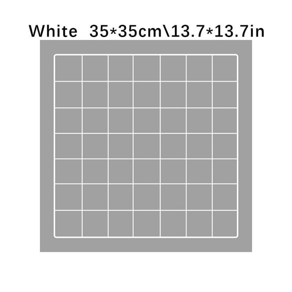 13.7x13.7 Inch Metal Wall Grid, High-Strength Display Panel for Photo and Retail Organization, Versatile Decor for Shops and Home Offices