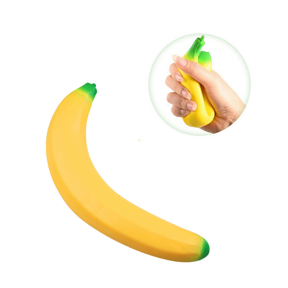 13.8" Banana Squishy, Banana Stress Toys Banana Stretchy Toys, Relief Stress Balls, Easter Gifts 1PC