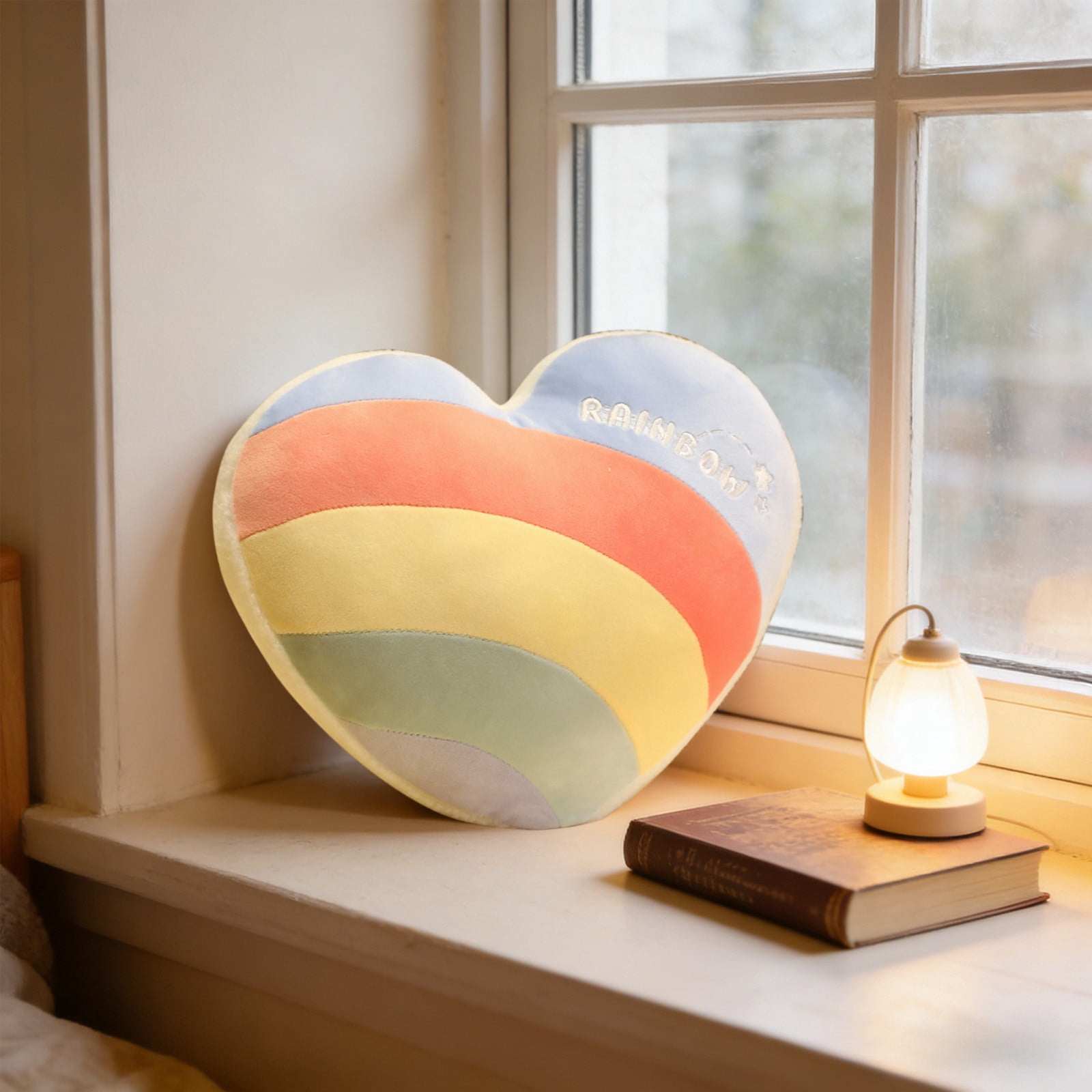 13.8 Inch Heart Shaped Pillow, Soft Cuddle Cushion for Back Support And ...