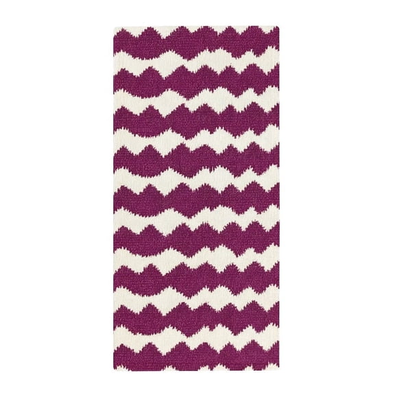 13.8 X 28.7 In Bath Towel Clean Easily Absorb Water Super Absorbent For Swimming Beach Trip Magenta Houndstooth_3