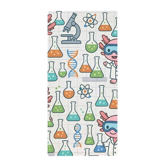 13.8 X 28.7 In Bath Towel Clean Easily Absorb Water Super Absorbent For Swimming Beach Trip Science Lab Axolotls - Educational Play