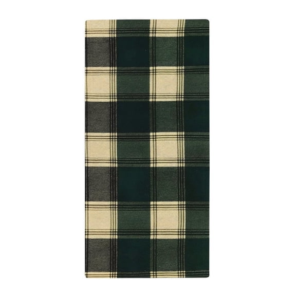 13.8 X 28.7 In Bath Towel Clean Easily Absorb Water Super Absorbent For Swimming Beach Trip SpringGreen Buffalo Plaid Check Tartan Scotland_99154_2