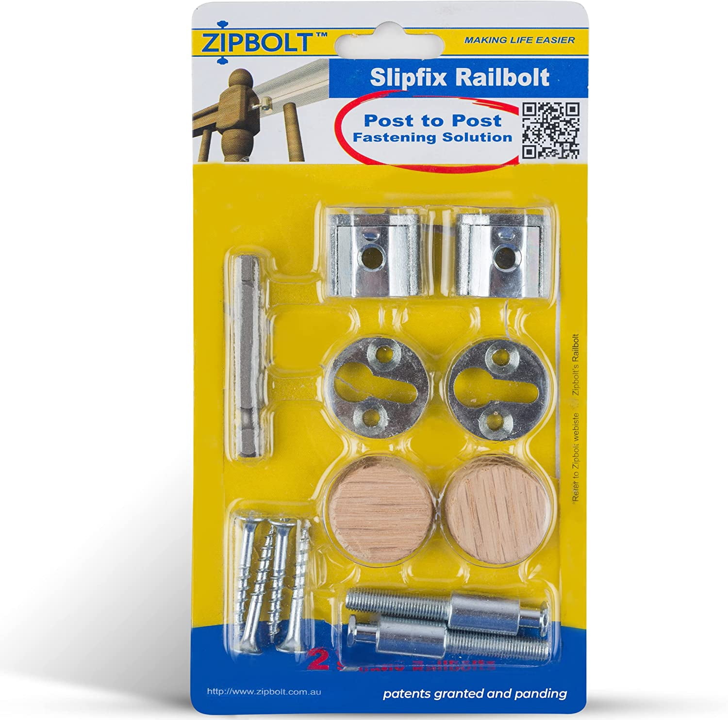 Image showcasing 13.810 Slipfix Railbolt — Staircase Handrail Post to Post Fastening ...
