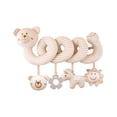 thumbnail image 1 of 13.8in Organic Cotton Hanging Spiral Activity Toy, Multi-Sensory Bed Wrap for Sensory Development, Early Learning Cognitive Toy, Soft Plush Animal Decorations, 1 of 3