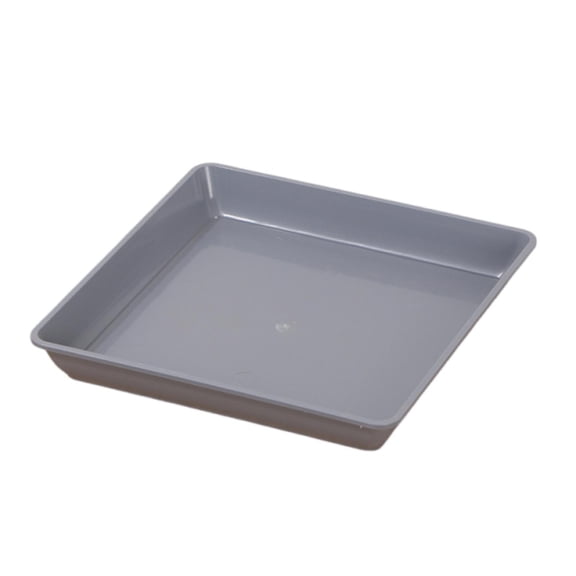13.8in Square Tray Heavy Duty Water Catcher Tray for Indoor Outdoor Planters Multi-Purpose Saucer for Garden Home Patio Flower Pot Base Grey