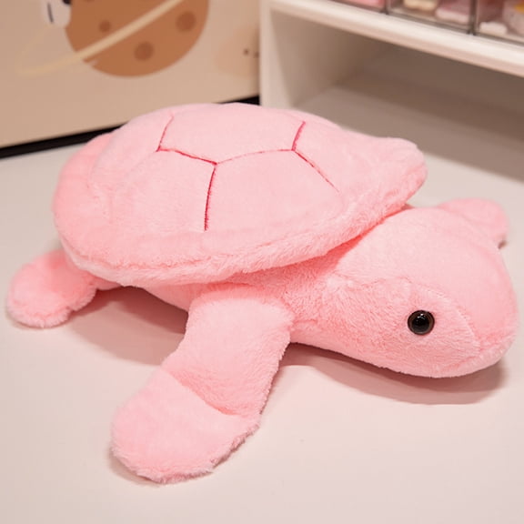 13.8in Turtle Stuffed Animal Plush Toy , Toy Pillow for Christmas, Birthday GiftSofa Bed Home DecorationPink