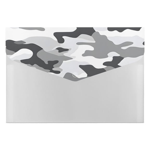 139.1in Accordion Folder Waterproof And Moist-Proof 6 Pocket Compartment Light And Portable Vector Camouflage Pattern Gray_2