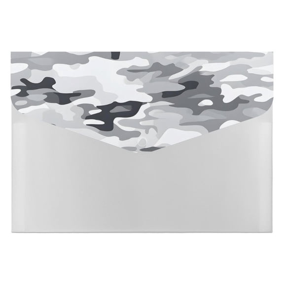 139.1in Accordion Folder Waterproof And Moist-Proof 6 Pocket Compartment Light And Portable Vector Camouflage Pattern Gray_3