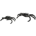 thumbnail image 1 of 13", 9"W Black Aluminum Metal Crab Sculpture, by DecMode (2 Count), 1 of 9