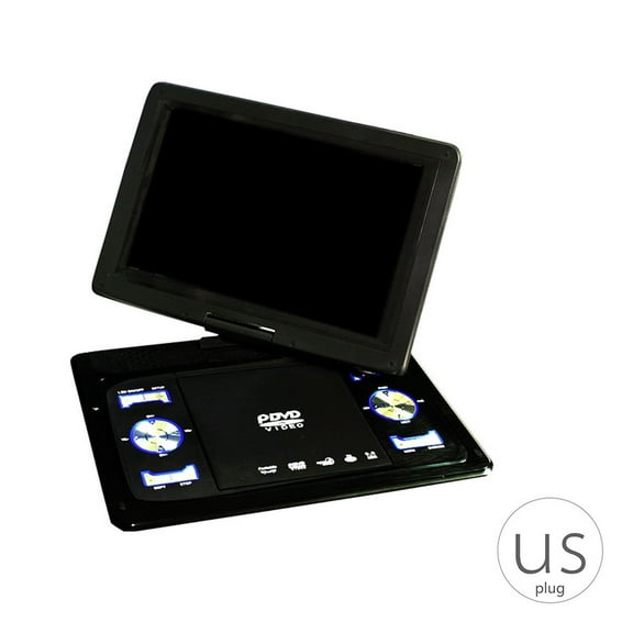 13.9" Portable DVD Player AV Input Output Cable Wireless TV Signal Receiving USB Port Video Player ,Multi-Transmission